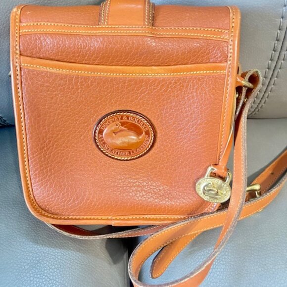 Dooney & Bourke Brown Essex Equestrian Saddle Handbag - Picture 2 of 9